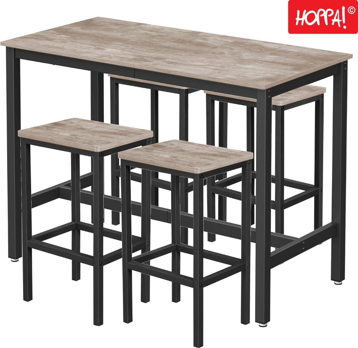 Bartafel met 4 krukken