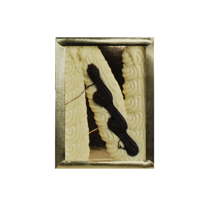 Kleine Ambachtelijke Chocoladeletter N Wit